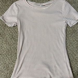 Old navy shirt, pink stripes, size small
